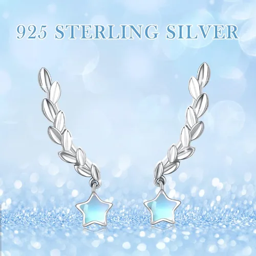 Vista 6 de Regalo para el día de San Valentín para mujeres, aretes de plata de ley 925 con animales Colibrí, pájaro, búho, herradura, fénix, ratón, abeja