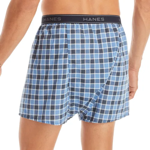 Vista 3 de Hanes Mens Tagless Boxer With Exposed Waistband Multi-Packs