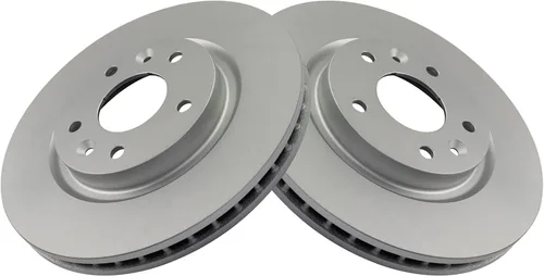 Vista 67 de TRQ Juego de pastillas de freno delantero y rotores con revestimiento de cerámica compatible con Jeep Compass Patriot 2017