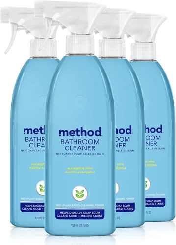 Vista 6 de Method Limpiador de baño, elimina las manchas de moho y moho, eucalipto menta, 28 onzas líquidas