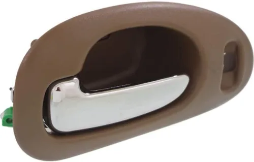 Vista 3 de Manija de puerta interior para Chrysler LHS 1999-2001 con bisel beige delantero del lado del conductor con palanca cromada Con orificio de bloqueo