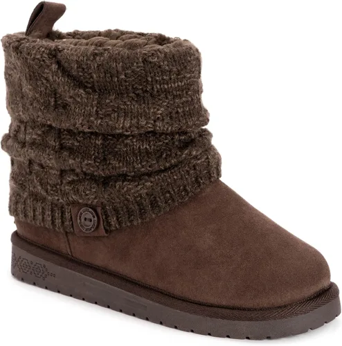 Vista 9 de MUK LUKS Botas Laurel para mujer Jaspeado Negro