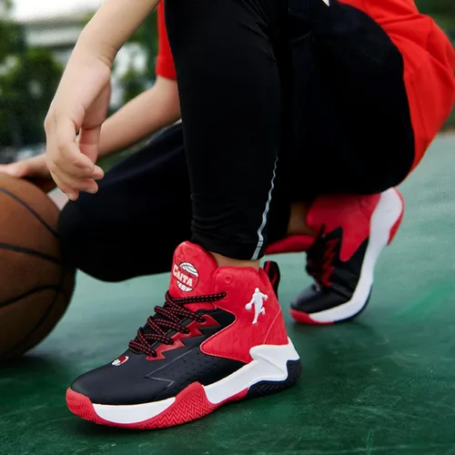 Vista 8 de Nuevos zapatos de baloncesto deportivos antideslizantes para niños