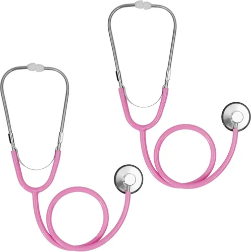 Vista 10 de Estetoscopio para niños, estetoscopio de enfermería que funciona de verdad para niños, juguete de jugar al doctor para niños pequeños, niños