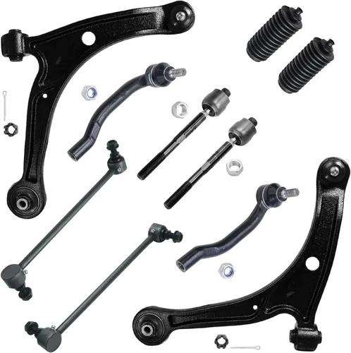 Vista 11 de Detroit Axle - Kit de suspensión delantera de 10 piezas para Jeep 2002-2004