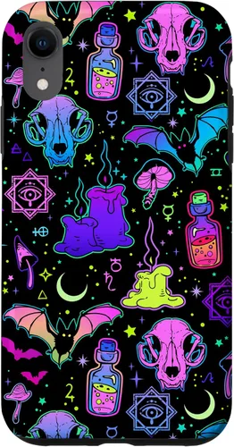 Vista 24 de Funda de brujería mágica para iPhone 16 con diseño gótico pastel de Halloween