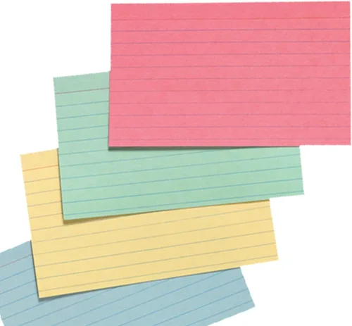 Vista 7 de School Smart Tarjetas de índice con rayas, 3 x 5 pulgadas, colores surtidos, paquete de 100