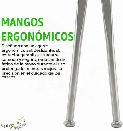 Vista 4 de Extractor de zapatos de caballo de 14 pulgadas, herramienta de herrador de acero de vanadio de alta calidad con acabado opaco, diseño resistente