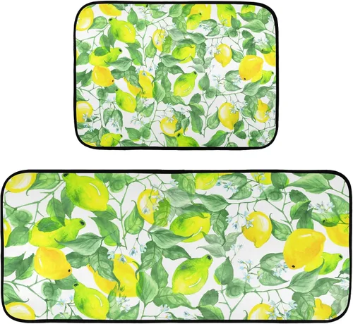 Vista 9 de Sweets Quotes - Juego de 2 tapetes de cocina retro vintage, antideslizantes, para puerta, baño, hogar, oficina, fregadero, lavandería, granja, 28 x