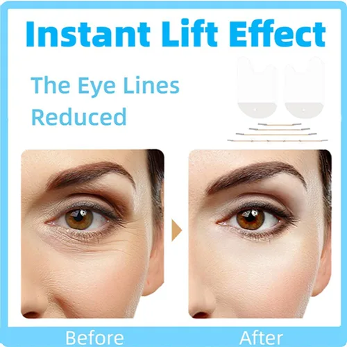Vista 6 de Tiras de levantamiento de párpados, cinta de estiramiento facial invisible, cinta invisible de estiramiento facial y bandas de estiramiento facial