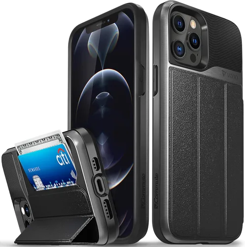 Vista 13 de VENA vCommute - Funda tipo cartera compatible con Apple iPhone 11 (6.1 pulgadas 2019), (protección contra caídas de grado militar) con tapa y ranura