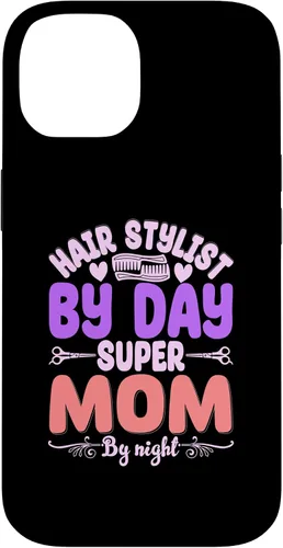 Vista 4 de Hair Stylists by Day Super Mom by Night Hair Stylist Case para iPhone 17