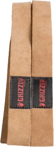 Vista 5 de Grizzly Fitness - Correas de muñeca de piel auténtica de 1.5 pulgadas para hombres y mujeres, se venden en pares, talla única, utilizadas por