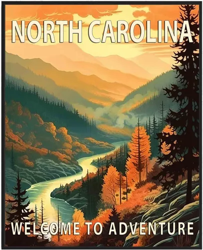 Vista 14 de Póster artístico de Alaska, decoración artística de paisaje retro de Estados Unidos, pintura de montaña y paisaje de aventura para dormitorio, sala