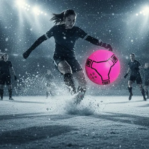 Vista 7 de Shadow Model Soccer Ball, Metallic Bright Color, Size 5 Soccer Ball. Weatherproof Soccerball. Ultra Thick Cover Ideal for Inclement Weather Due to