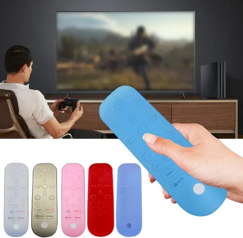 Vista 3 de Kingjinglo Funda protectora de silicona para control remoto compatible con multimedia a prueba de caídas lavable funda protectora de silicona