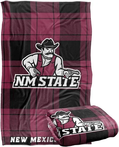 Vista 296 de LOGOVISION St John's University Campus Plaid Spirit Silky Touch Manta súper suave 36 x 58 pulgadas