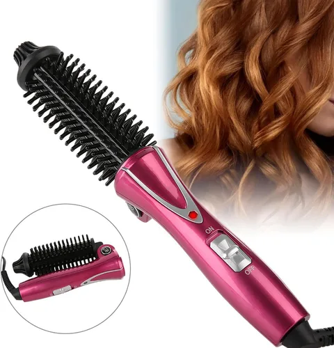 Vista 2 de Ejoyous Cepillo de rizador, cepillo mulifuncional para rizar el cabello, cepillo plegable eléctrico, herramienta de belleza portátil para peluquería