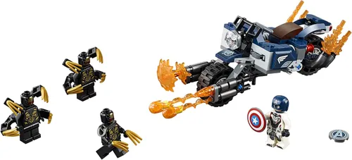Vista 2 de LEGO Marvel Avengers Capitán América: Outriders Attack 76123 Kit de construcción (167 piezas)