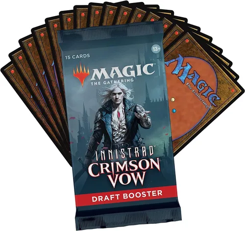 Vista 3 de Magic The Gathering Innistrad: Crimson Vow 3-Booster Draft Pack 45 cartas mágicas