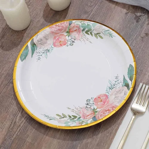 Vista 28 de Efavormart - Paquete de 50 platos redondos de bagazo biodegradables blancos de 7 pulgadas, compostables, ecológicos, desechables, aperitivos, Tipo 17