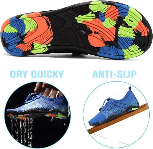 Vista 3 de Zapatos acuáticos para niños y niñas suela ligera y cómoda fácil de caminar calzado acuático y deportivo antideslizante tallas ToddlerLittle KidBig