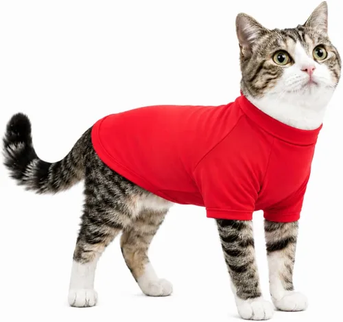 Vista 17 de Lovelonglong Sudadera para perro, otoño, invierno, clima frío, camisetas para perros pequeños, medianos y grandes, ropa de chihuahua, color negro, XS