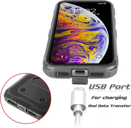 Vista 3 de Asuwish Funda de teléfono para Samsung Galaxy A70, híbrida, resistente, a prueba de golpes, a prueba de caídas, cuerpo completo, resistente, Negro