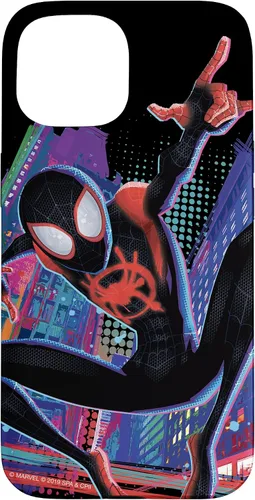 Vista 6 de Marvel Spider-Man Into The Spider-Verse Miles Morales City - Carcasa para iPhone 17