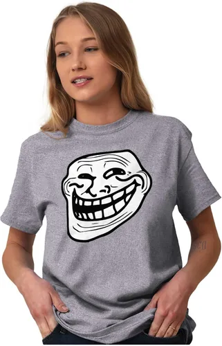 Vista 3 de Camiseta Troll Face Original Meme Smile Mad Graphic para hombre o mujer