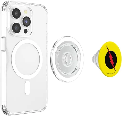 Vista 4 de El logotipo de Flash Reverse Flash PopSockets MagSafe PopGrip para iPhone