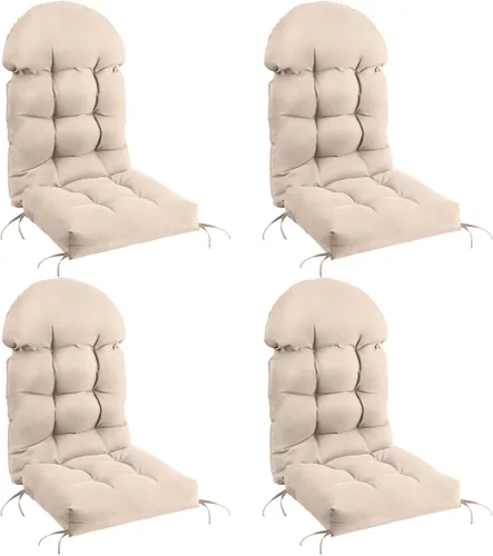 Vista 10 de FUNBERRY - Cojín para silla Adirondack, cojines gruesos y cómodos para mecedora, antideslizante, con protector contra decoloración, impermeable