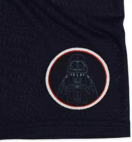 Vista 4 de LEGO Conjunto de pijama Darth Vader de 2 piezas para niño de Star Wars, color negro