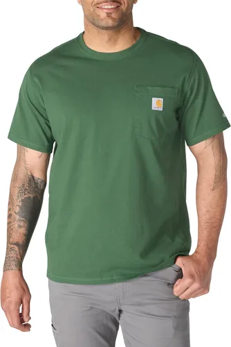 Vista 13 de Carhartt Force - Camiseta de manga corta, con bolsillo, de ajuste holgado y peso medio para hombre Malt