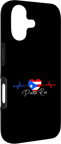Vista 3 de Puerto Rico Boricua Heartbeat - Carcasa para iPhone 17
