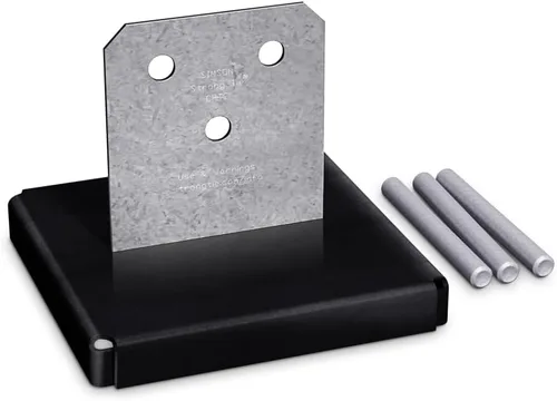 Vista 2 de Simpson Strong-Tie CPT88Z CPTZ ZMAX Base de poste oculta galvanizada para 8x8 (paquete de 6)