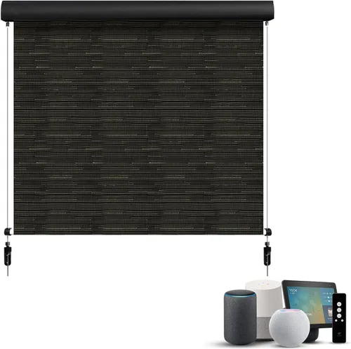 Vista 10 de SmartWings Persianas motorizadas para exteriores para patio, compatibles con materia, Homekit, Z-Wave, Alexa, Google, persianas enrollables 1% Beige