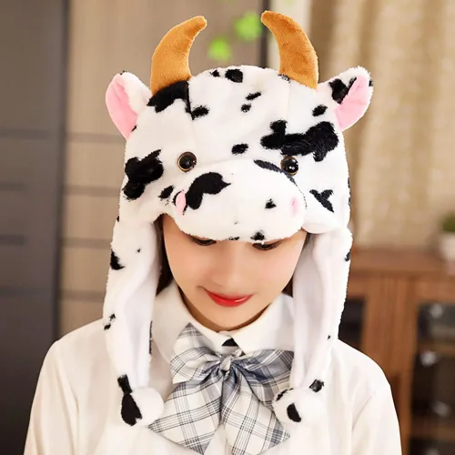 Vista 3 de CICITOYWO Sombrero de Animal de Peluche Divertido con Orejas en Movimiento, Gorra Saltarina Linda, Unisex, Regalo para Niños y Adultos, Fiesta