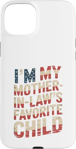 Vista 9 de Im My Mother in Law Favorite Child USA FlagFunny Parent Case for iPhone 16