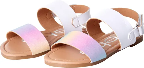 Vista 4 de bebe Sandalias para Niñas - Sandalias para Niñas Grandes y Niñas Pequenas con Correas de Cuero Duradero y Lentejuelas, Zapatos de Vestir de Verano