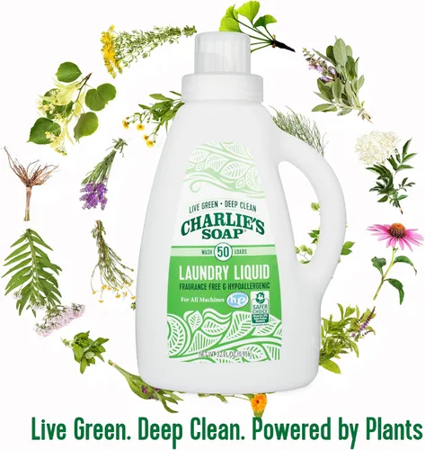 Vista 7 de Charlie's Soap - Detergente líquido para lavandería sin fragancia - 50 cargas (Una botella de 50 cargas, 50 cargas totales)