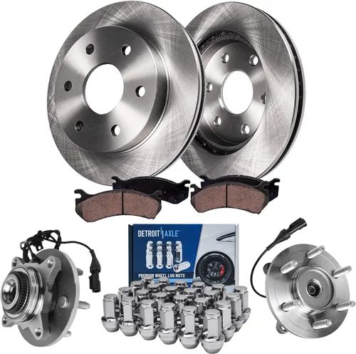 Vista 91 de Detroit Axle - Rotores de freno para Chrysler 200 2015 2016 2017, Rotores de freno de disco de reemplazo: 12.01" pulgadas delantero y 10.95