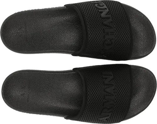Vista 6 de AX ARMANI EXCHANGE Men's Mesh Rubber Logo Pool Slide Sandal