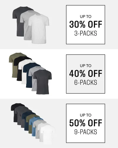 Vista 7 de True Classic Tees Premium Fitted Men's T-Shirt Crew Neck Singles & Packs