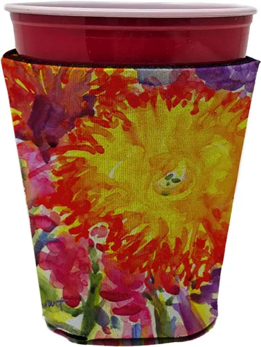 Vista 26 de Caroline's Treasures 6015LITERK Flower – Bird of Paradise Botella de vino Hugger Botella Enfriador de Frigorífico Hugger Funda Abrazadora Lavable a