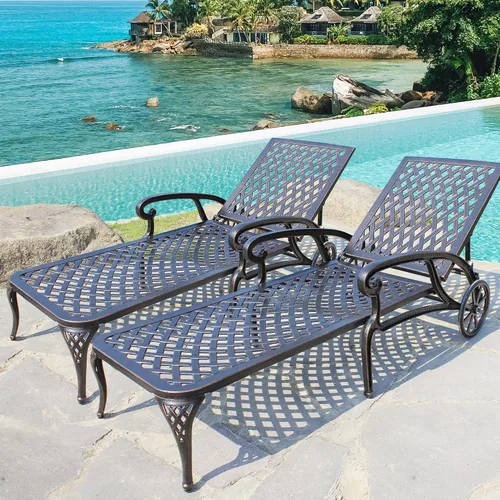 Vista 7 de HOMEFUN - Tumbona para exteriores