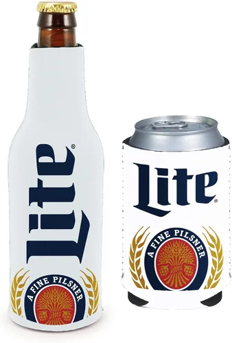 Vista 15 de Kolder Juego de latas y botellas con licencia Beer Coolie Insulator Sleeve Holder Huggie Bud Light Dilly Dilly