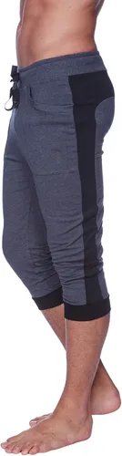 Vista 15 de 4-rth Pantalón deportivo de yoga con puños para hombre, tejido de rizo francés modal, hecho en Estados Unidos, ajuste elástico, estilo europeo