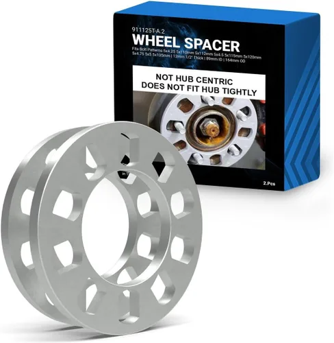 Vista 13 de Accesorios de Rueda Partes 2 Piezas Espaciadores de Rueda Fundidos a Presión 12mm 1/2" de Grosor Se Adaptan a Patrones de Pernos 5x135mm 5x139.7mm