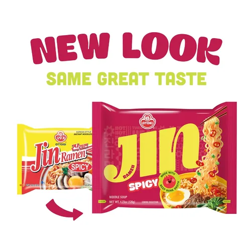 Vista 7 de OTOKI Jin Ramen - Ramen instantáneo coreano picante de 13 horas, caldo de hueso de res cocido a fuego lento de 13 horas, sabor picante fuerte, listo